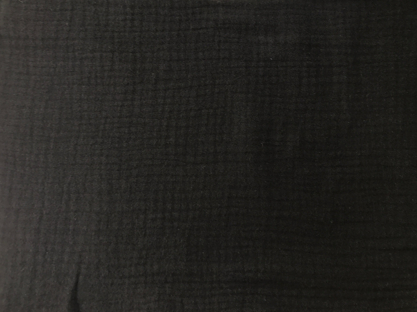 Cotton Double Gauze, Bubble Texture – Black