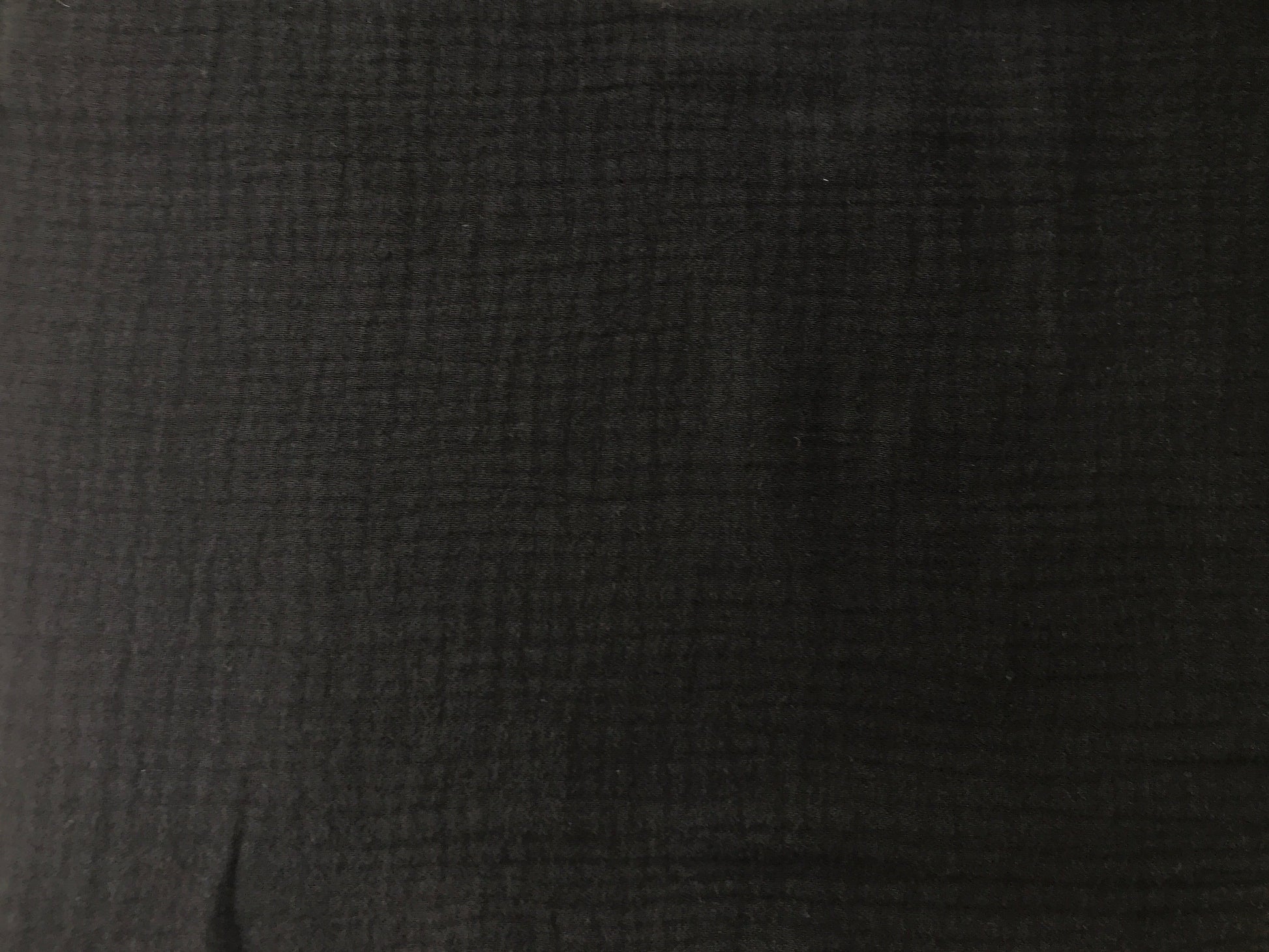 Cotton Double Gauze, Bubble Texture – Black