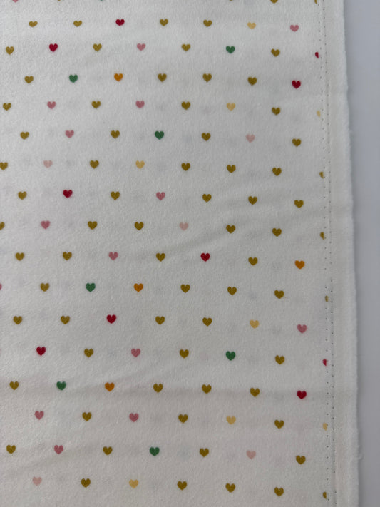 Cotton Flannel, Mini Hearts
