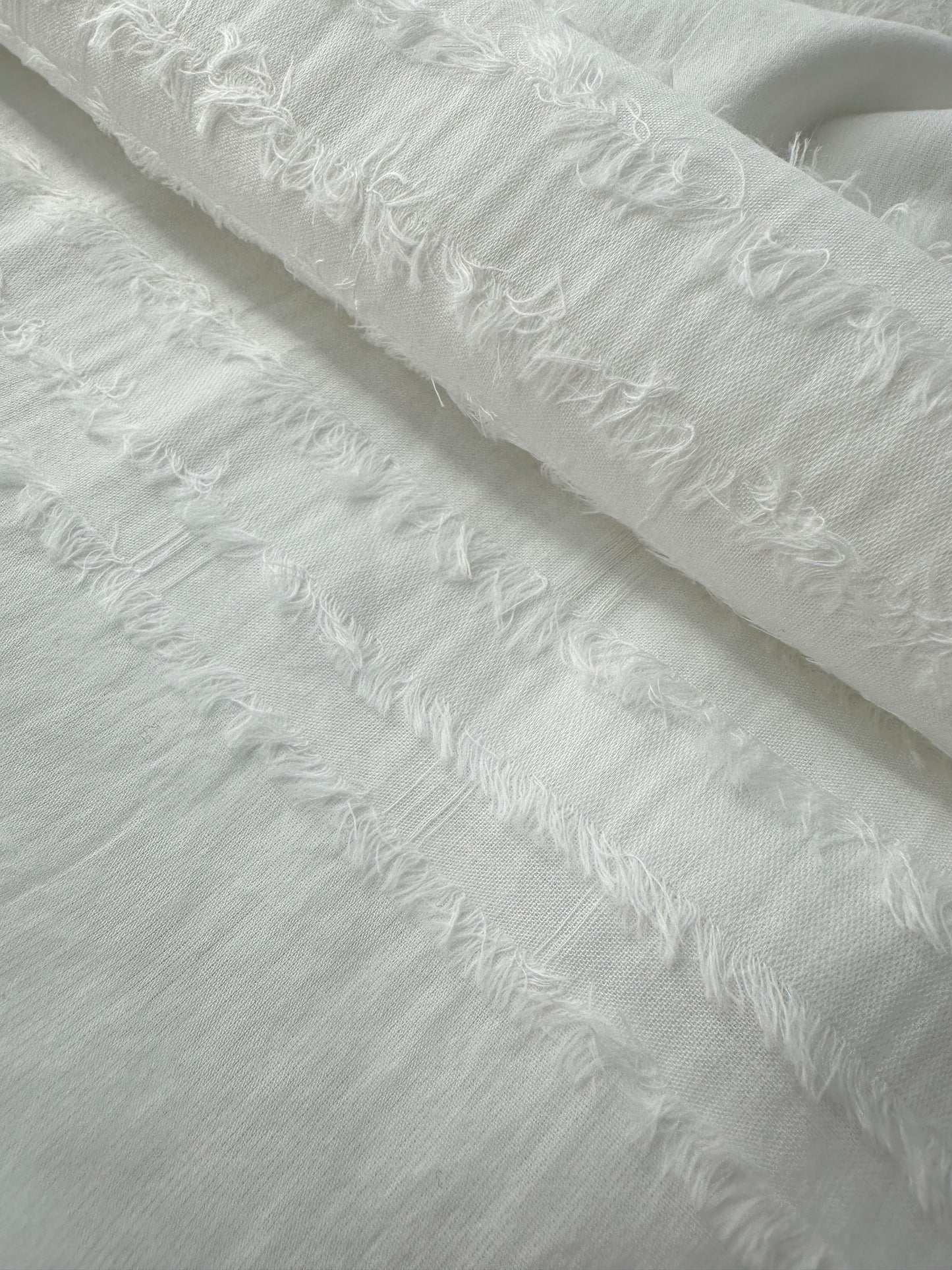 Cotton Sheeting, Clipped Horizontal Stripe