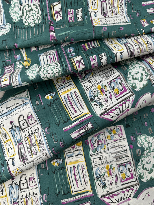 Japanese Cotton Broadcloth, La Boutique Print
