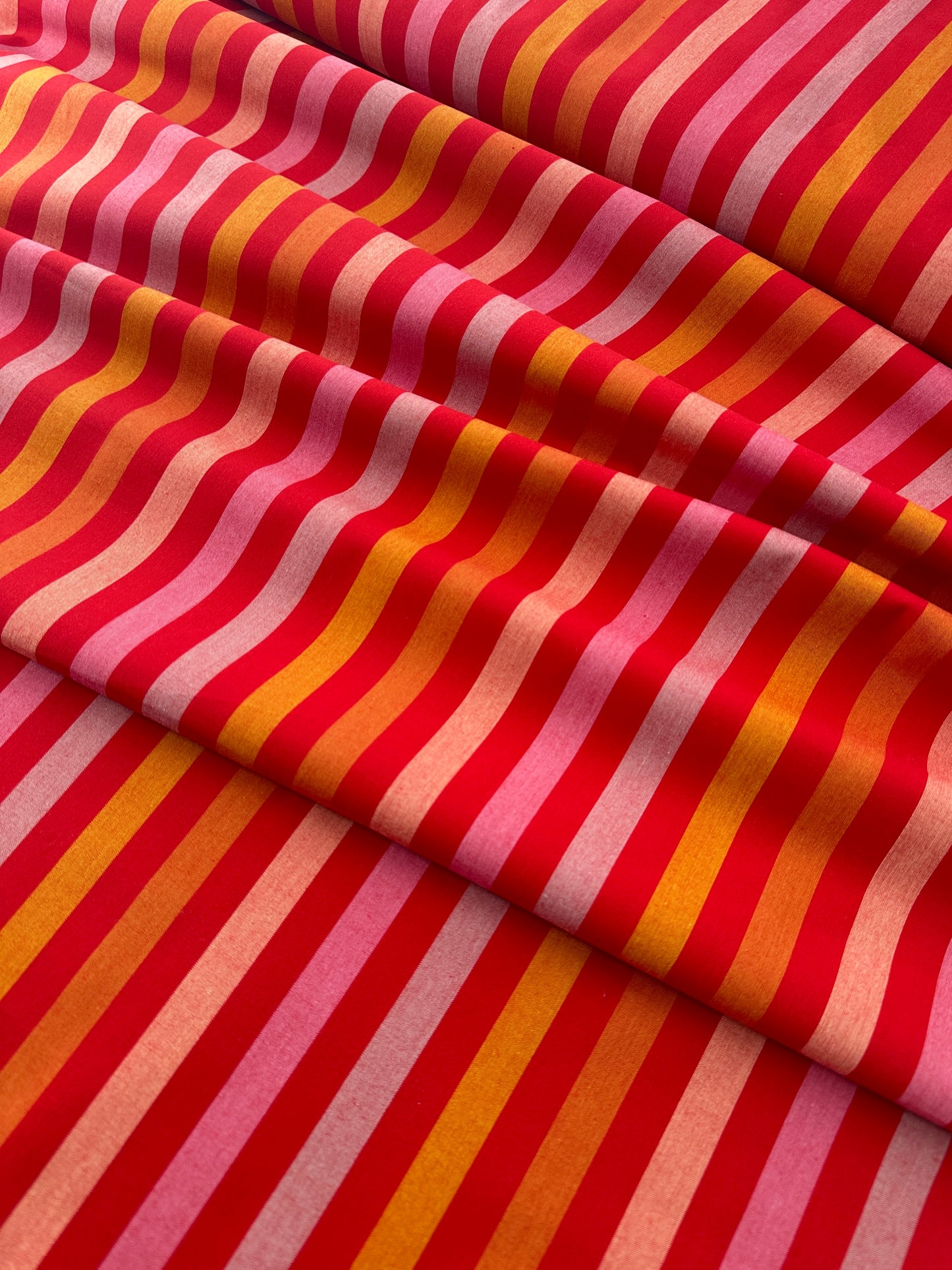 AGF Premium Cotton, Picnic Wovens, Stripe- Fruit Salad