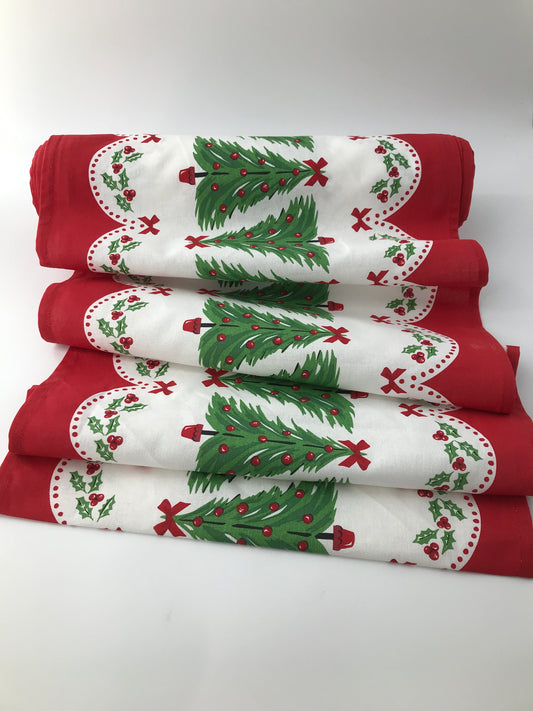Cotton Toweling, Finished Sides – Ivory Plaid