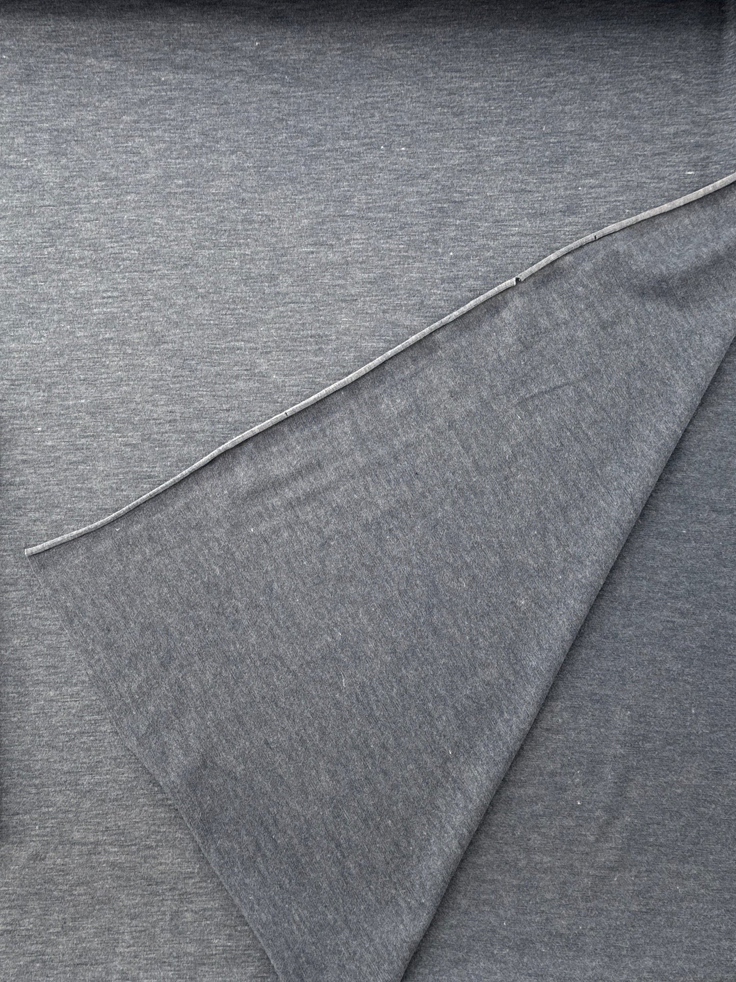 Rayon/Polyester/Spandex Single Jersey, 185 gsm - Denim Melange