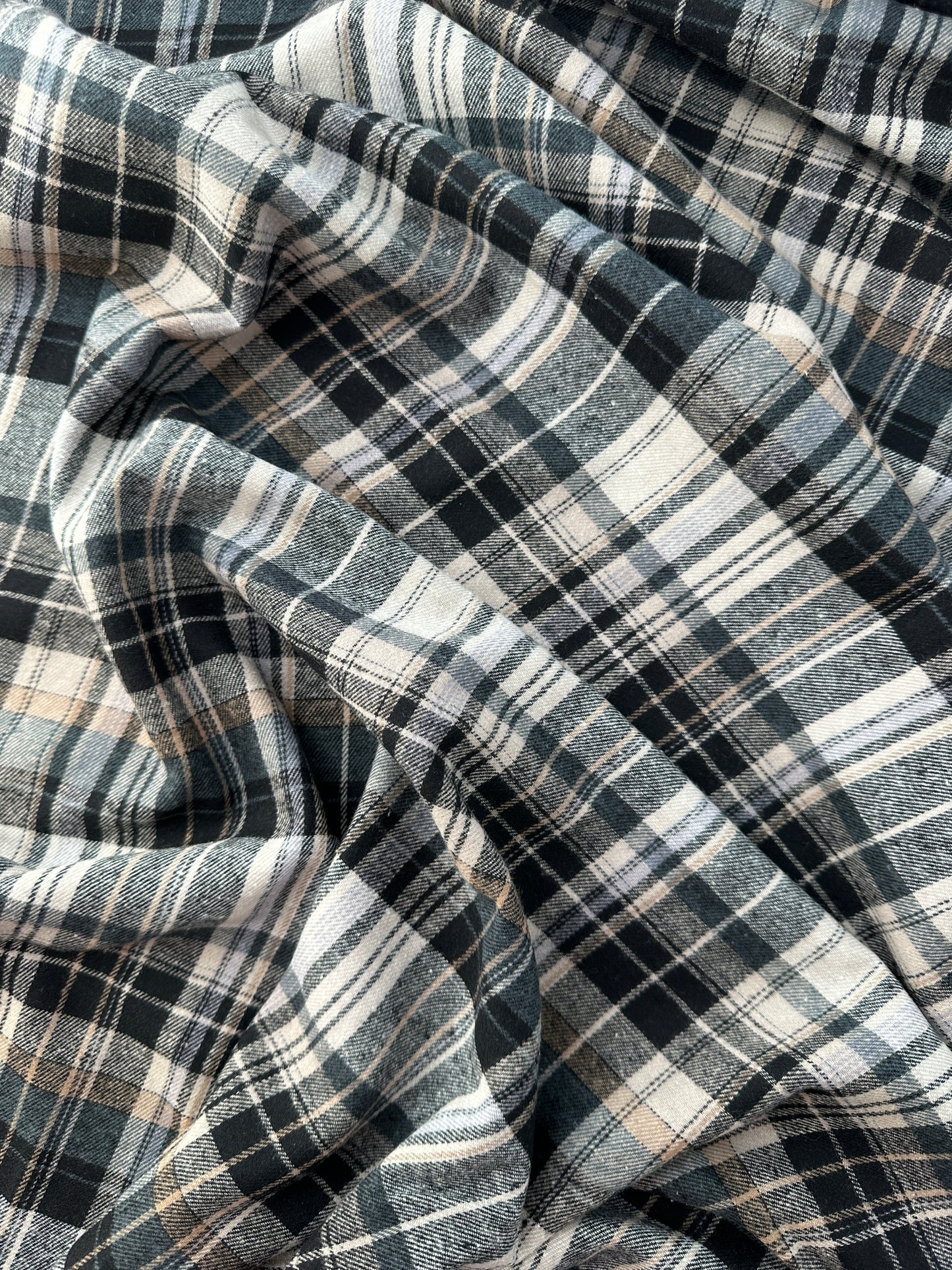 Cotton Flannel Yarn Dye, Plaid