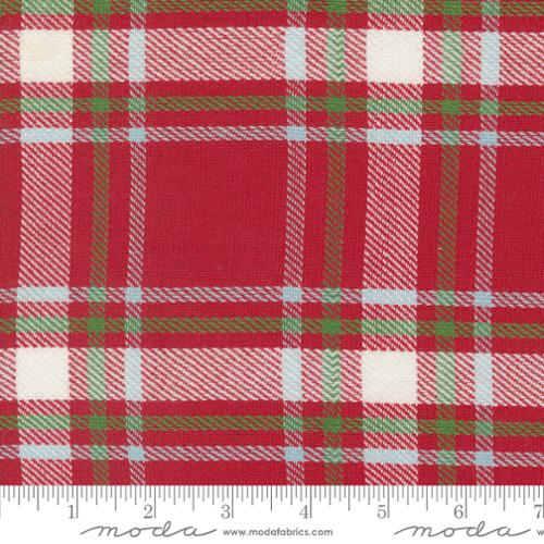 Cotton Toweling, Finished Sides – Red Plaid