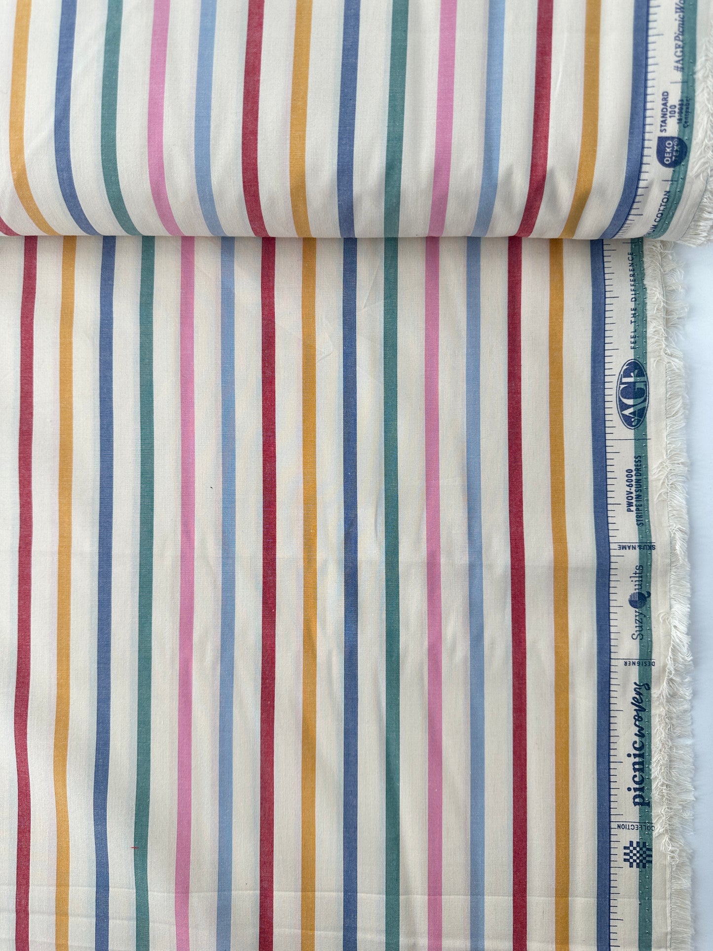 AGF Premium Cotton, Picnic Wovens, Stripe- Sundress