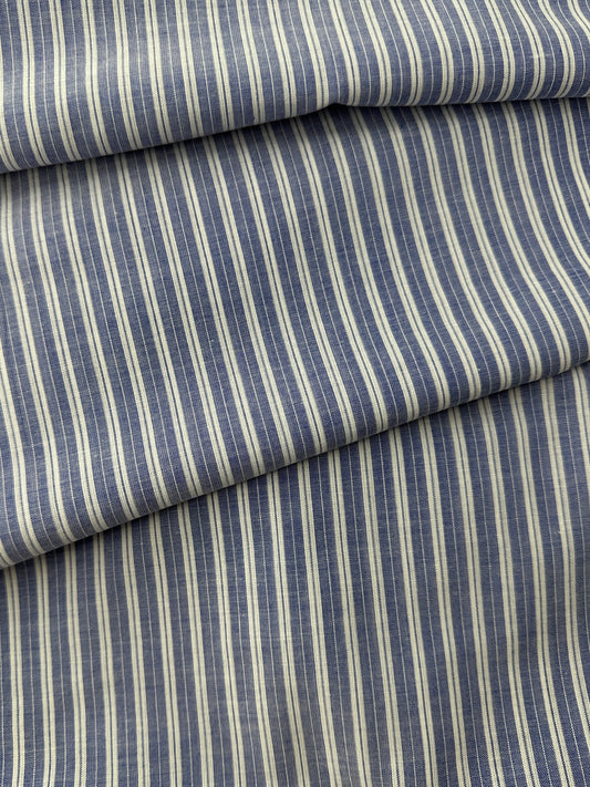 Cotton Lightweight Shirting, Yarn Dye Stripe
