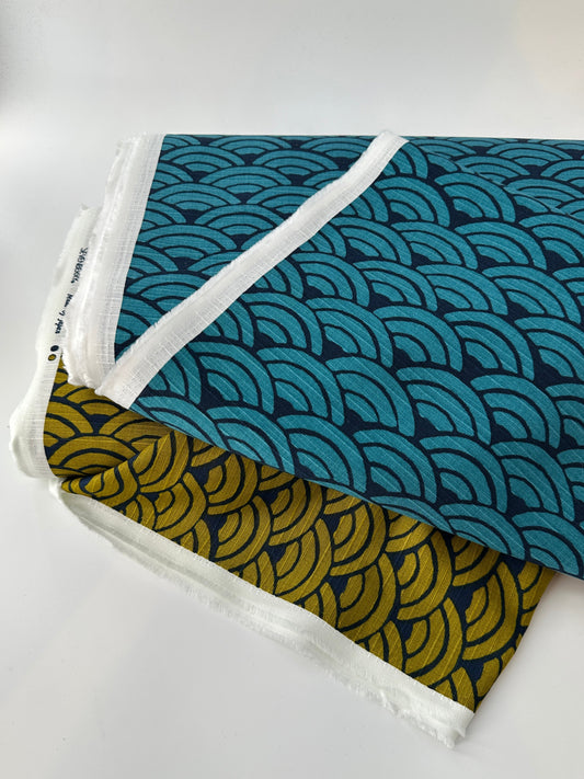 Sevenberry Cotton Shantung, Shell Print