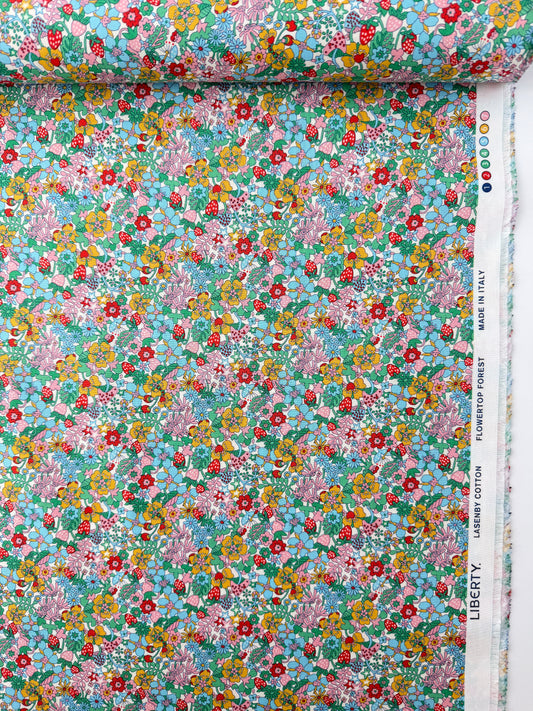Liberty of London Cotton Sheeting, Everlasting - Flowertop Forest