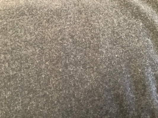 Designer Deadstock, Italian Wool Stretch Suiting, Dark Charcoal
