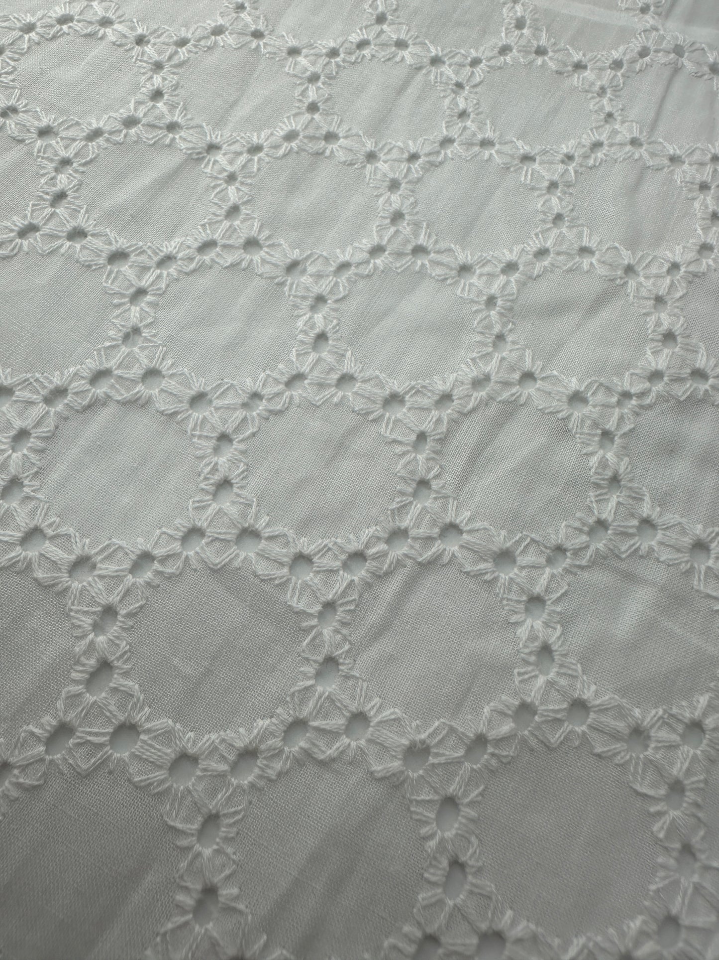 Cotton Eyelet, Circle Motif, 3.15 oz