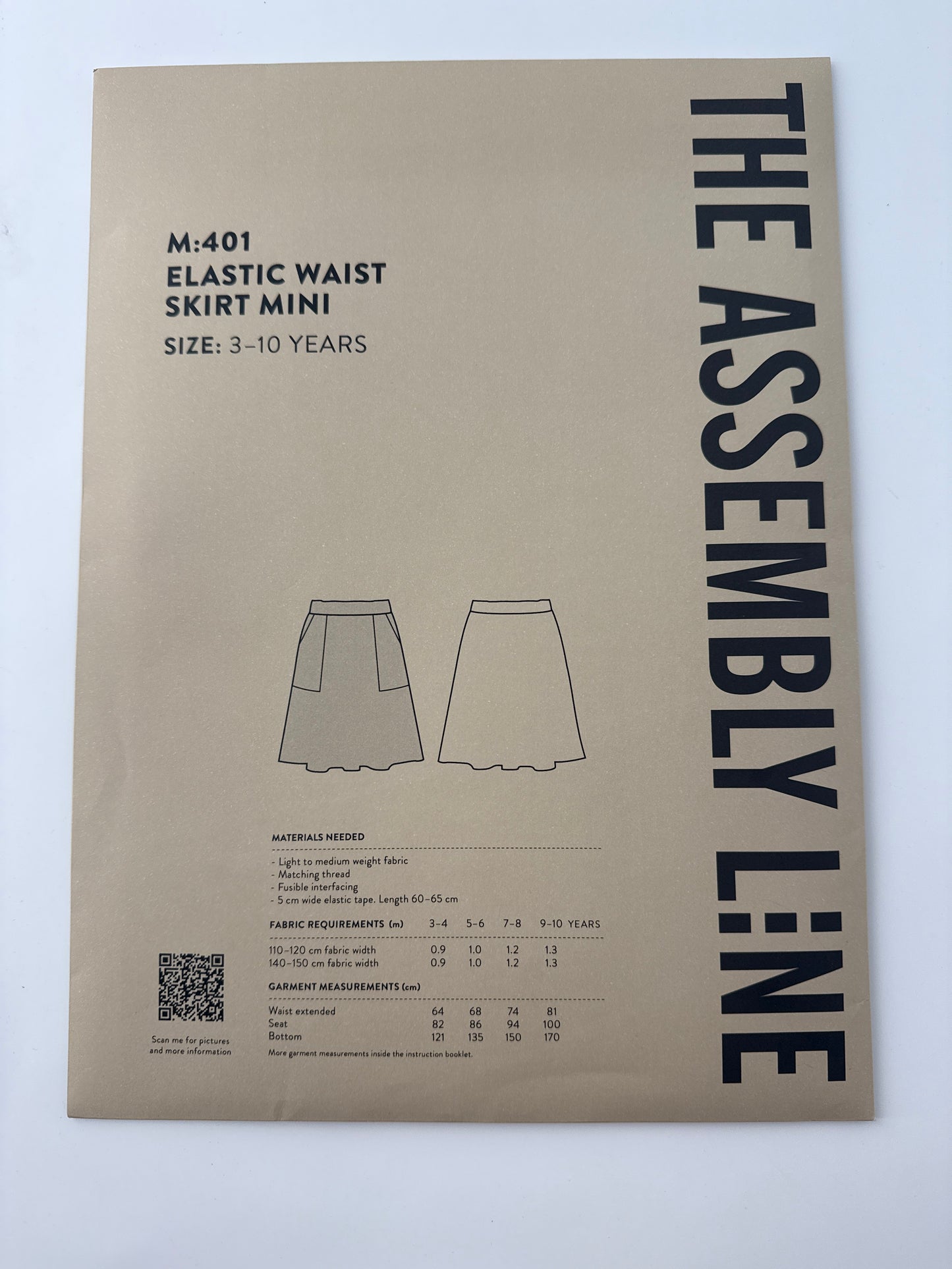 The Assembly Line Elastic Waist Skirt Mini, Size 3-10 yrs