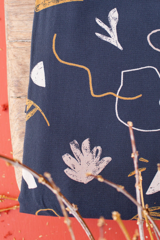 Atelier Brunette Viscose Challis, Sandstorm Night