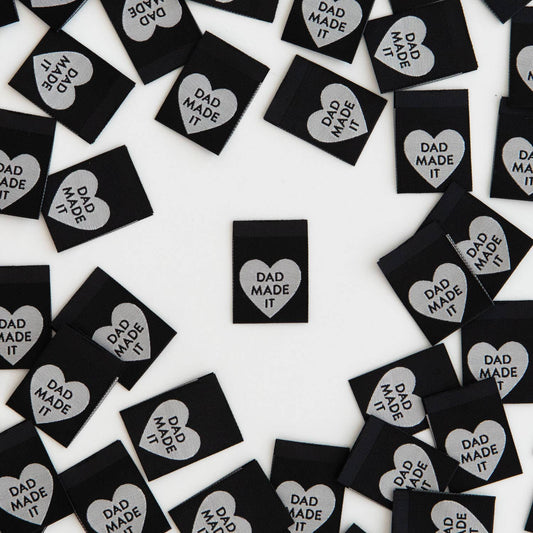 Sarah Hearts Labels, Dad Made It