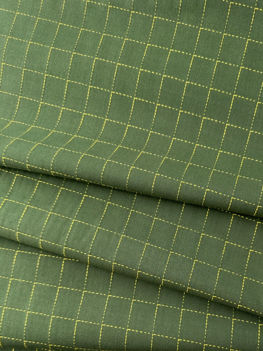 FIGO Cotton Sheeting, Intervals Green