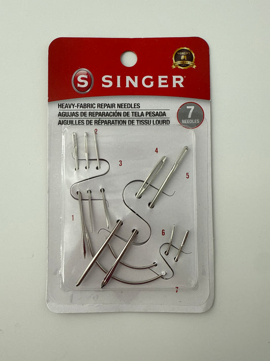 Hand-Sewing Needles, Heavy Fabric Repair, pack of 7
