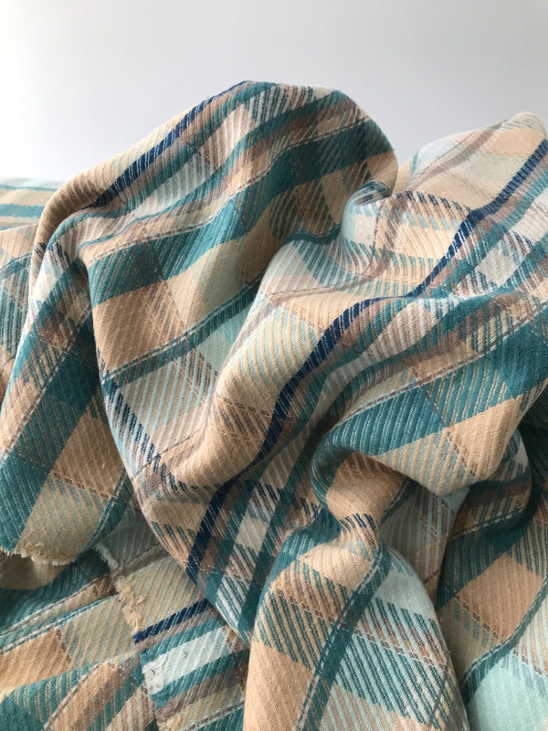 AGF Highlands Flannel, Royal Plaid Horizon