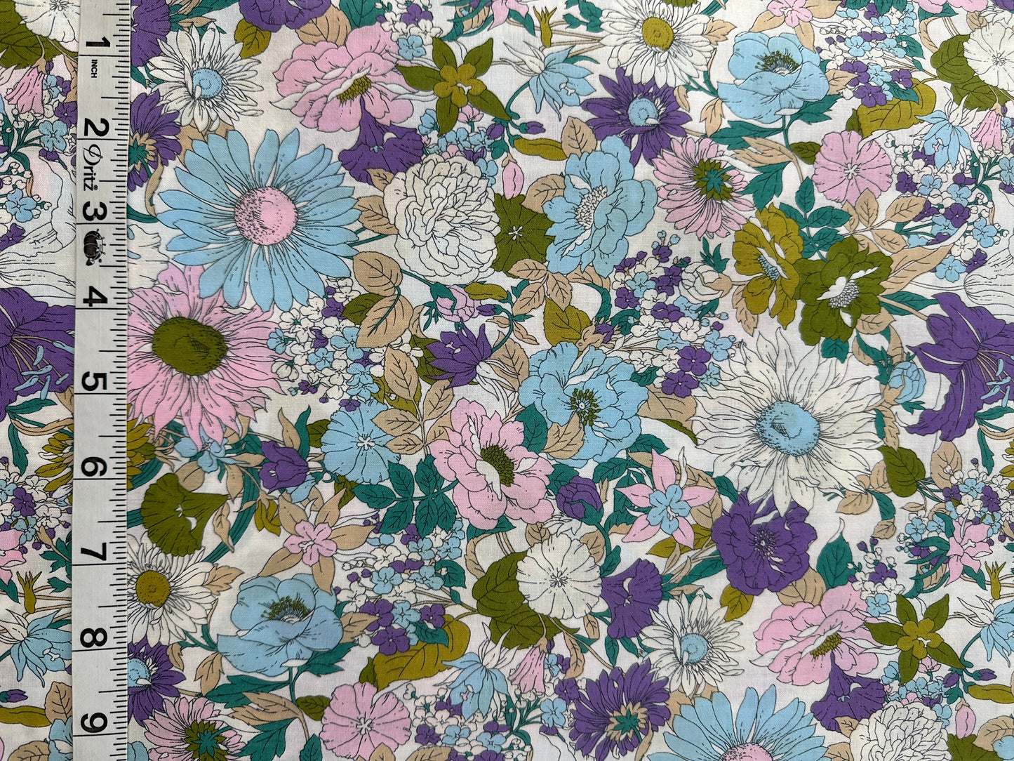 Japanese Cotton Lawn, Multicolor Floral