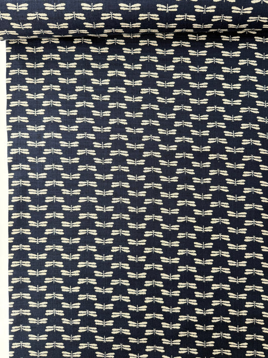 Sevenberry Nara Homespun, Dragonfly - Dark Blue