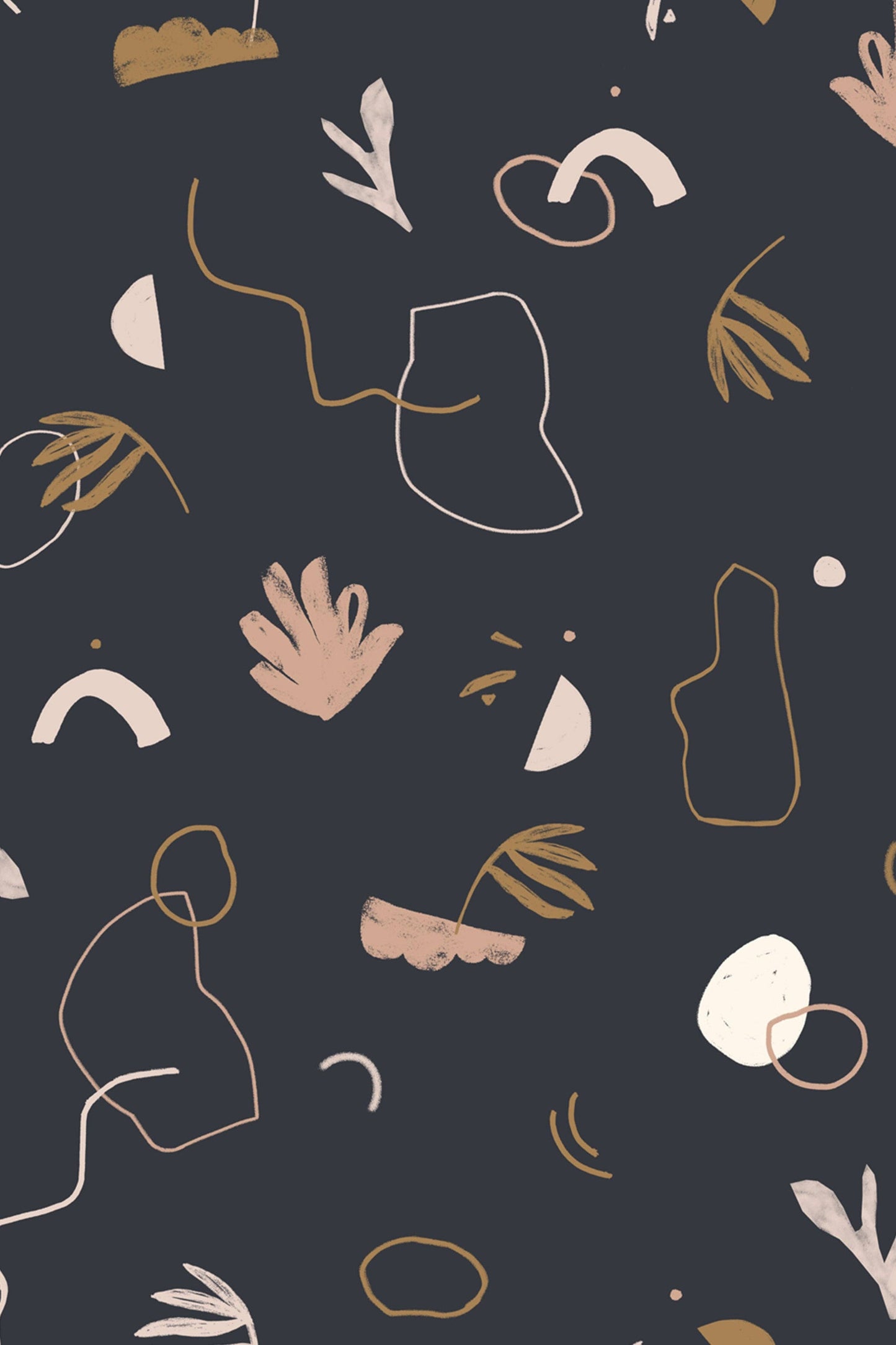 Atelier Brunette Viscose Challis, Sandstorm Night