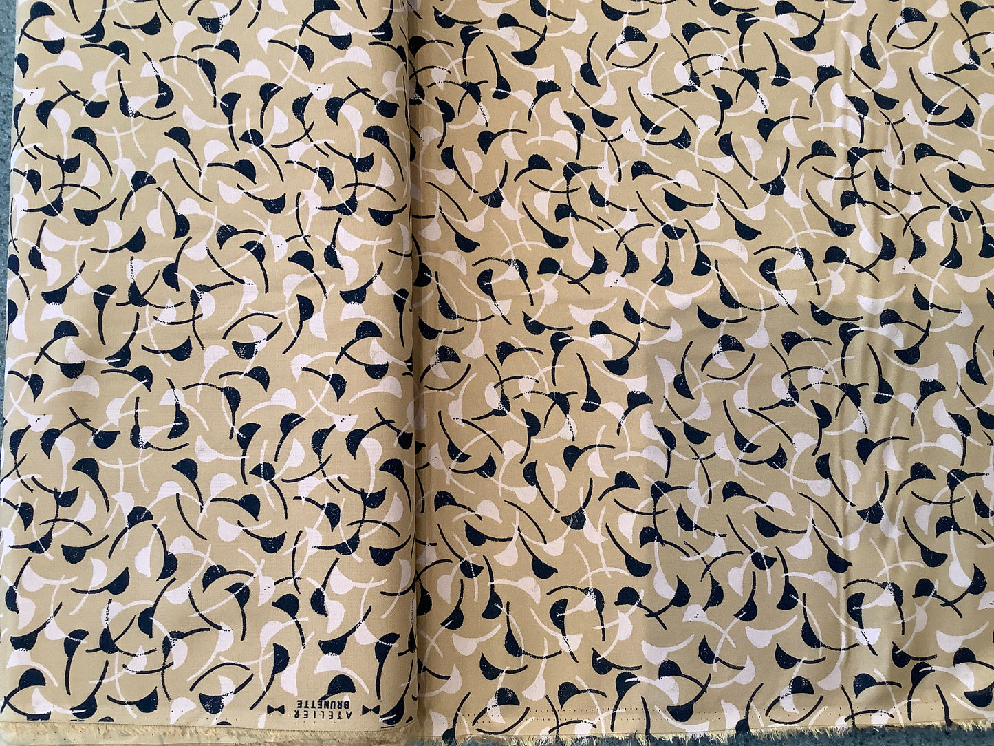 Atelier Brunette Viscose Challis, Windy Mustard