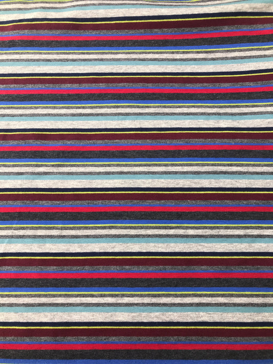 Cotton/Spandex Single Jersey, Yarn Dye Stripe, 165gsm