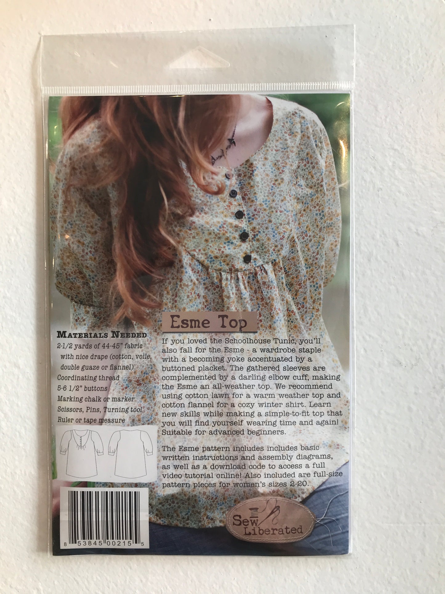 Sew Liberated Esme Top, size 2-20