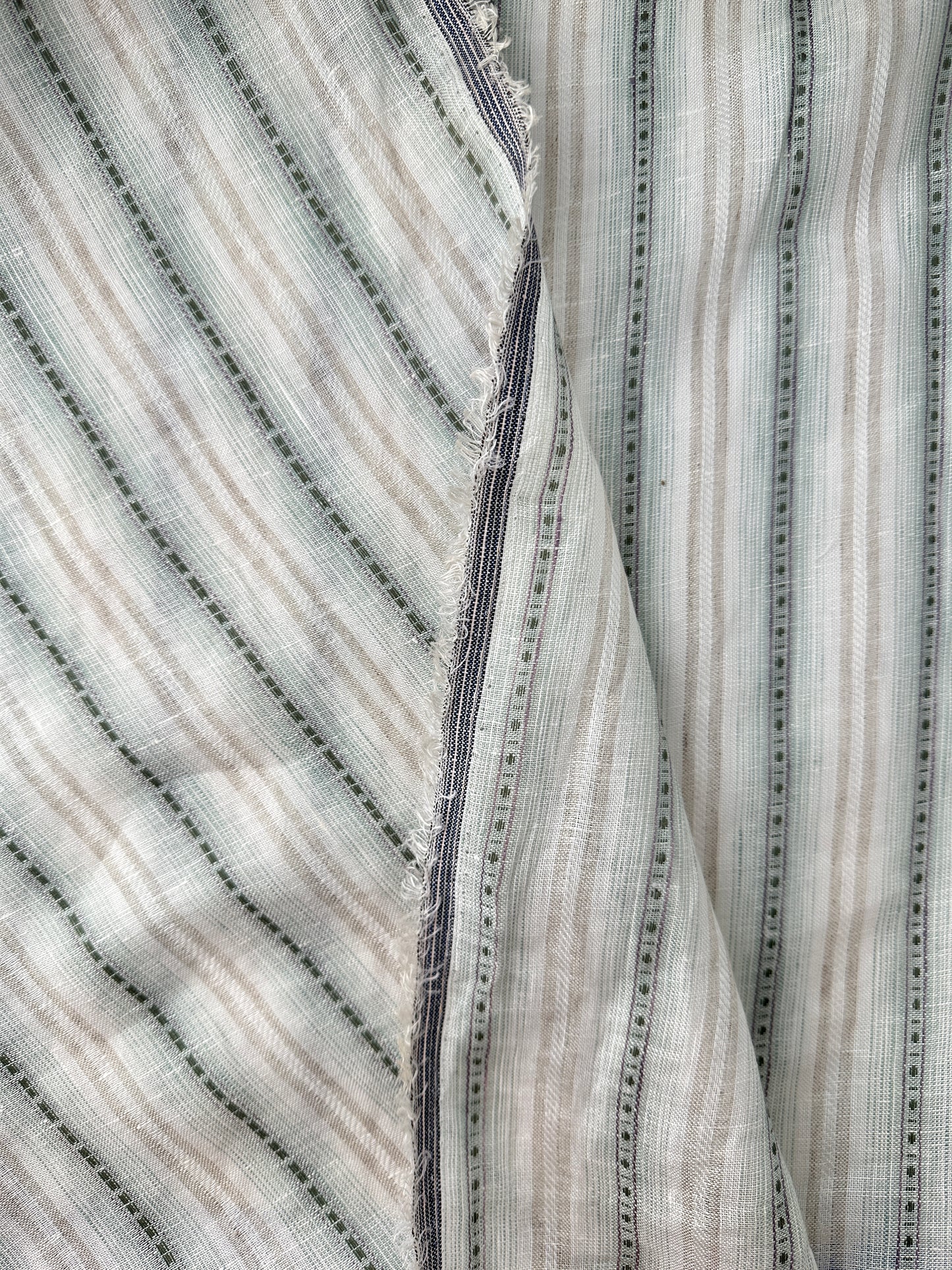 Linen, Vertical Dobby Stripe