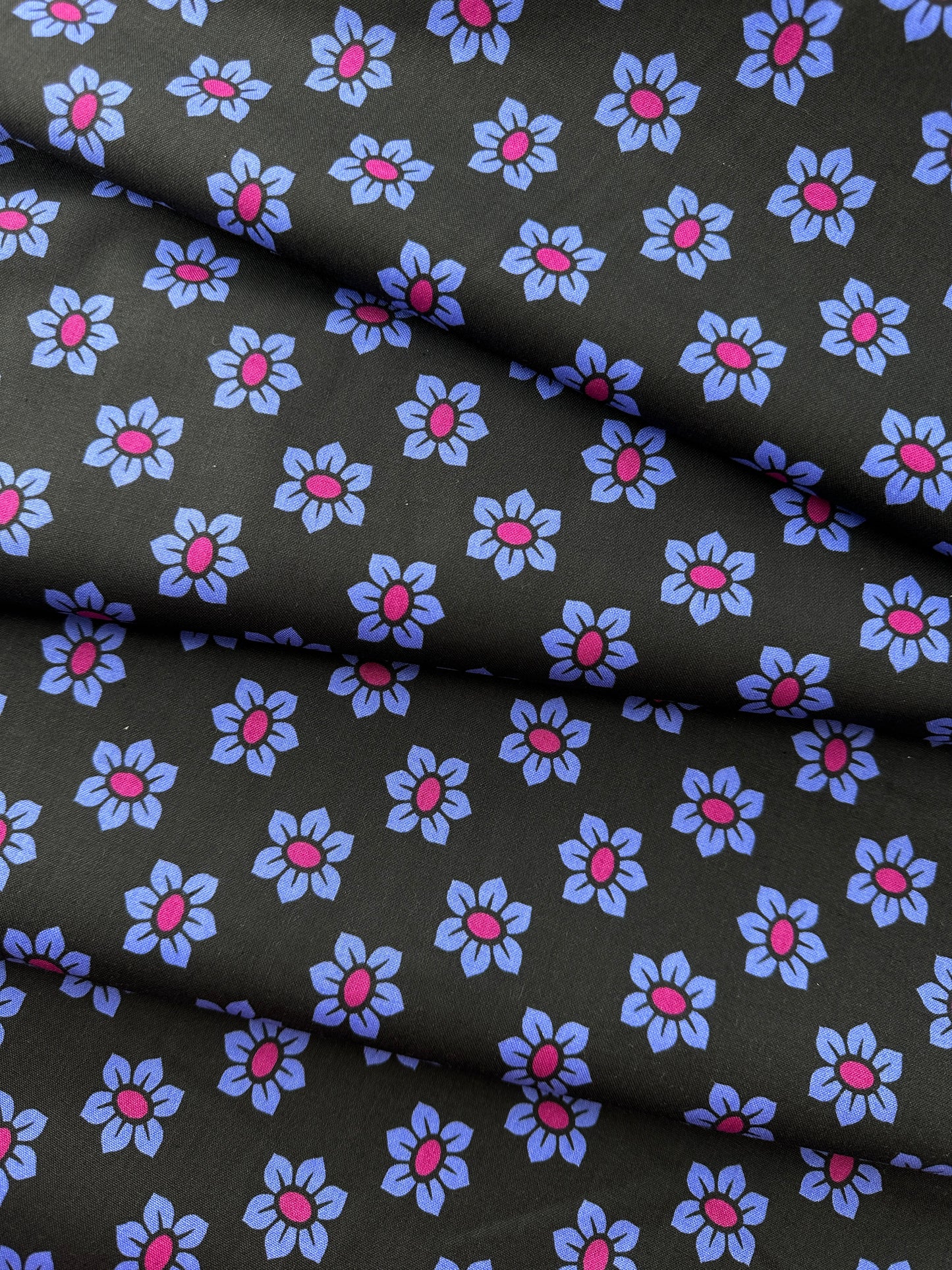 Anna Maria Cotton Sheeting, Allegory, Stamped in Midnight, 4.7oz