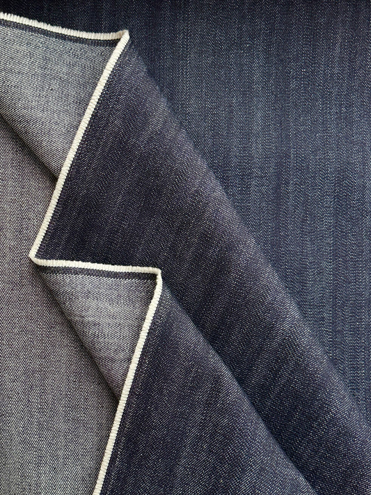 Kaihara Japanese Denim, Textured Warp - Dark Indigo