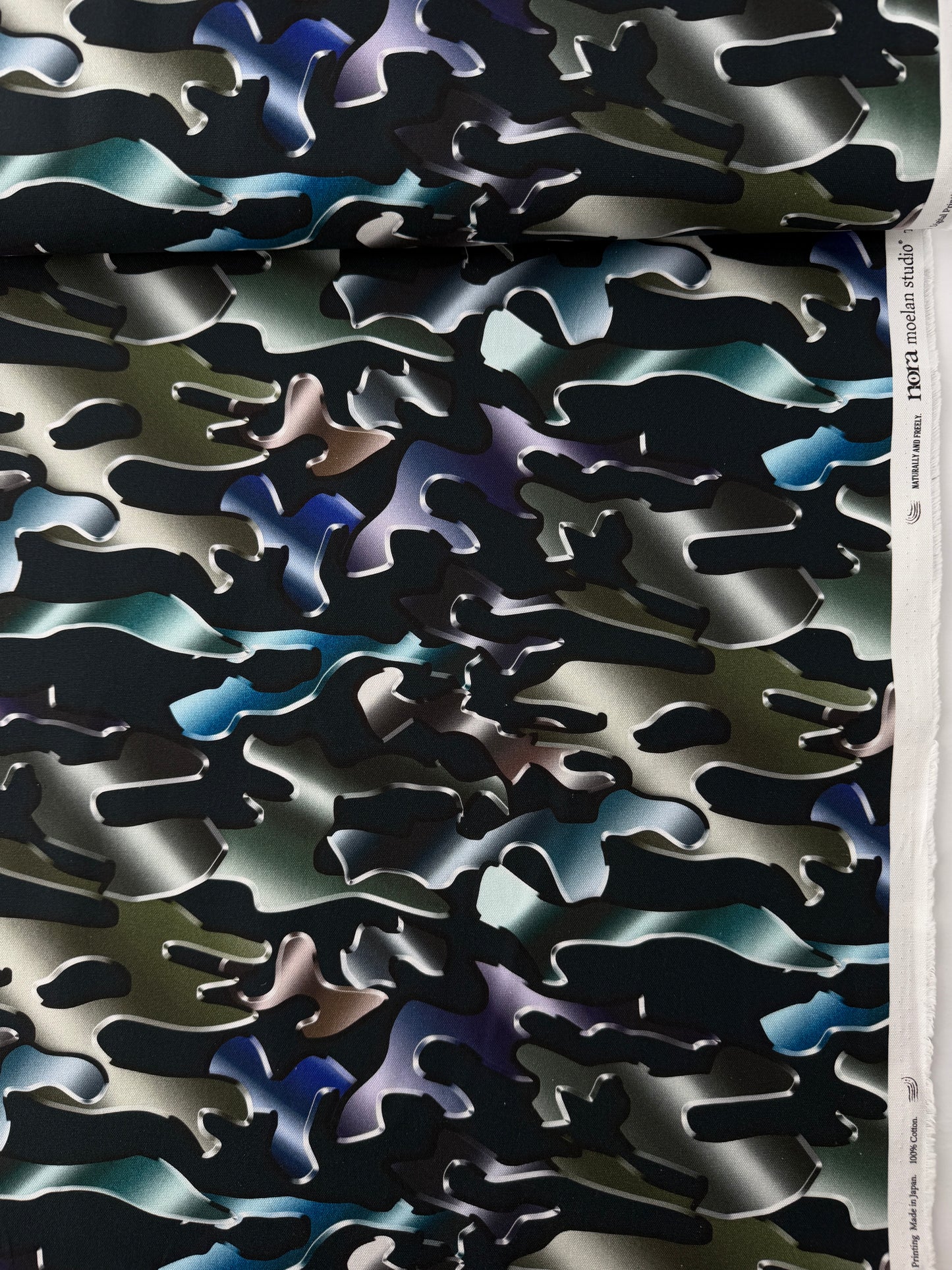 Nora Cotton Oxford, 3D Camouflage