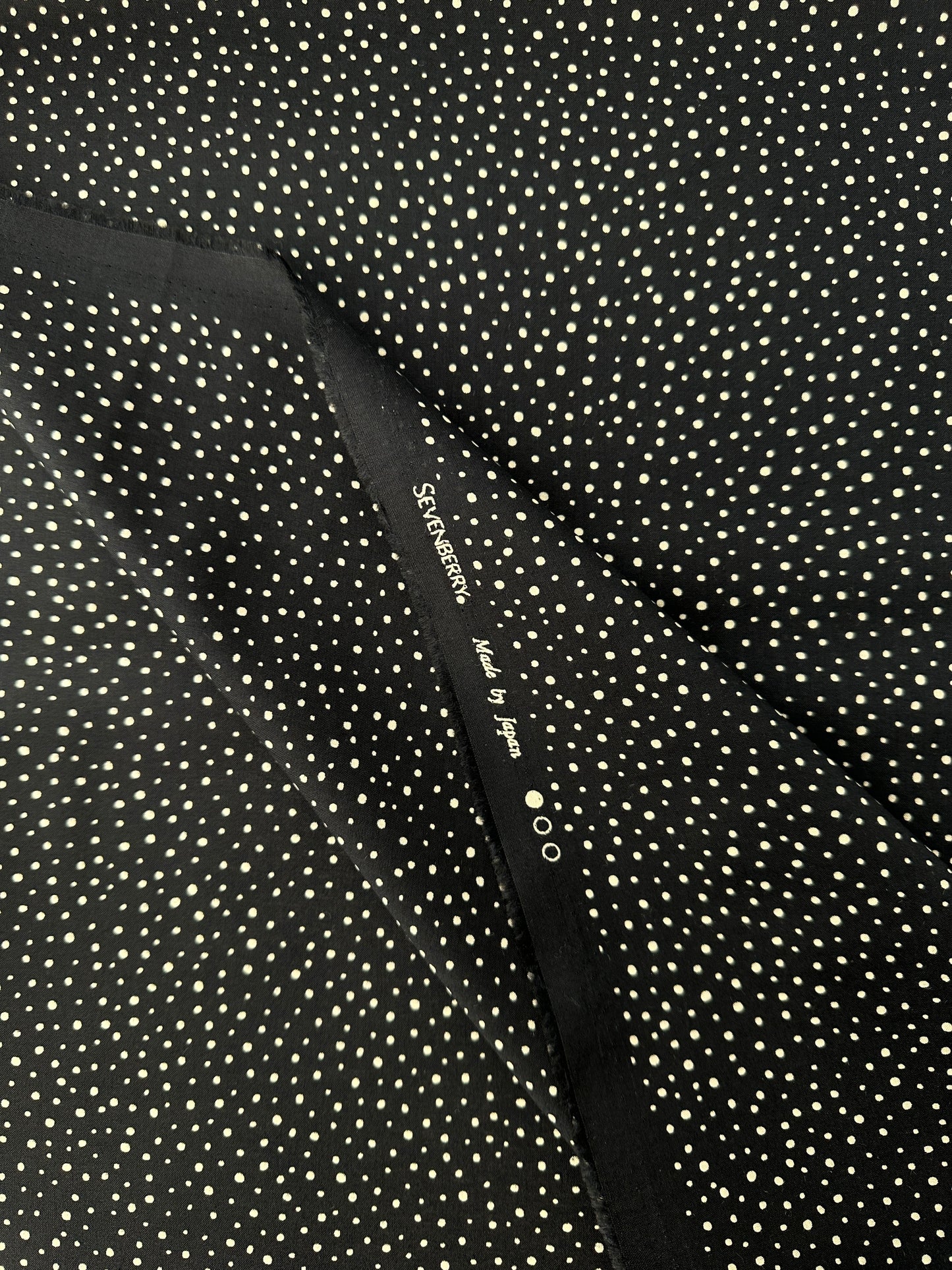 Sevenberry Cotton Lawn, Dots & Stripes - Navy