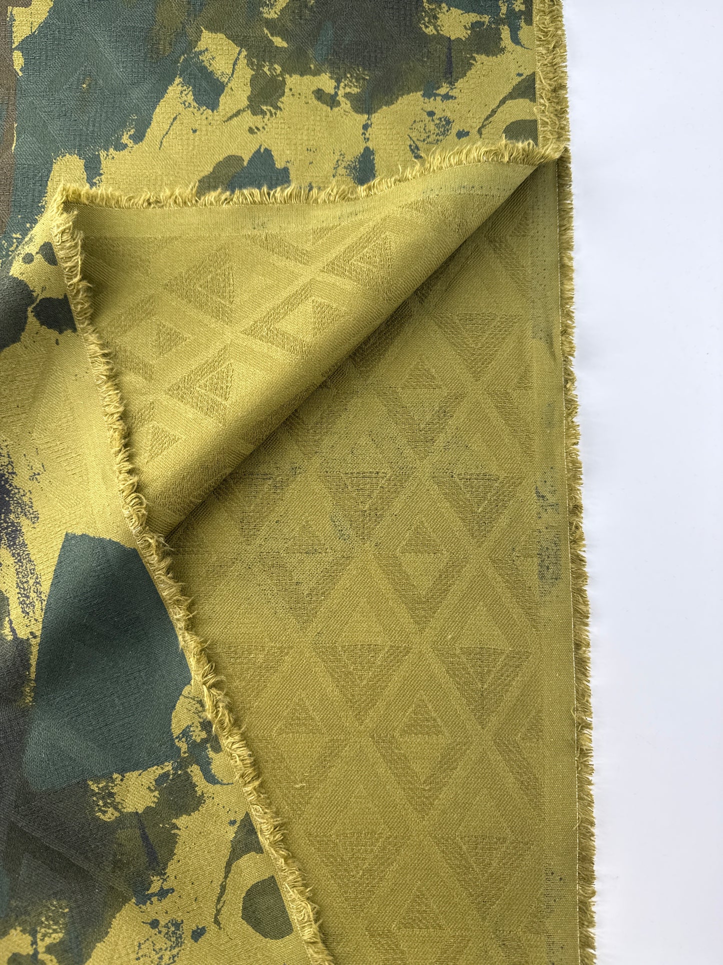 Cotton Stretch Jacquard, Camouflage Print