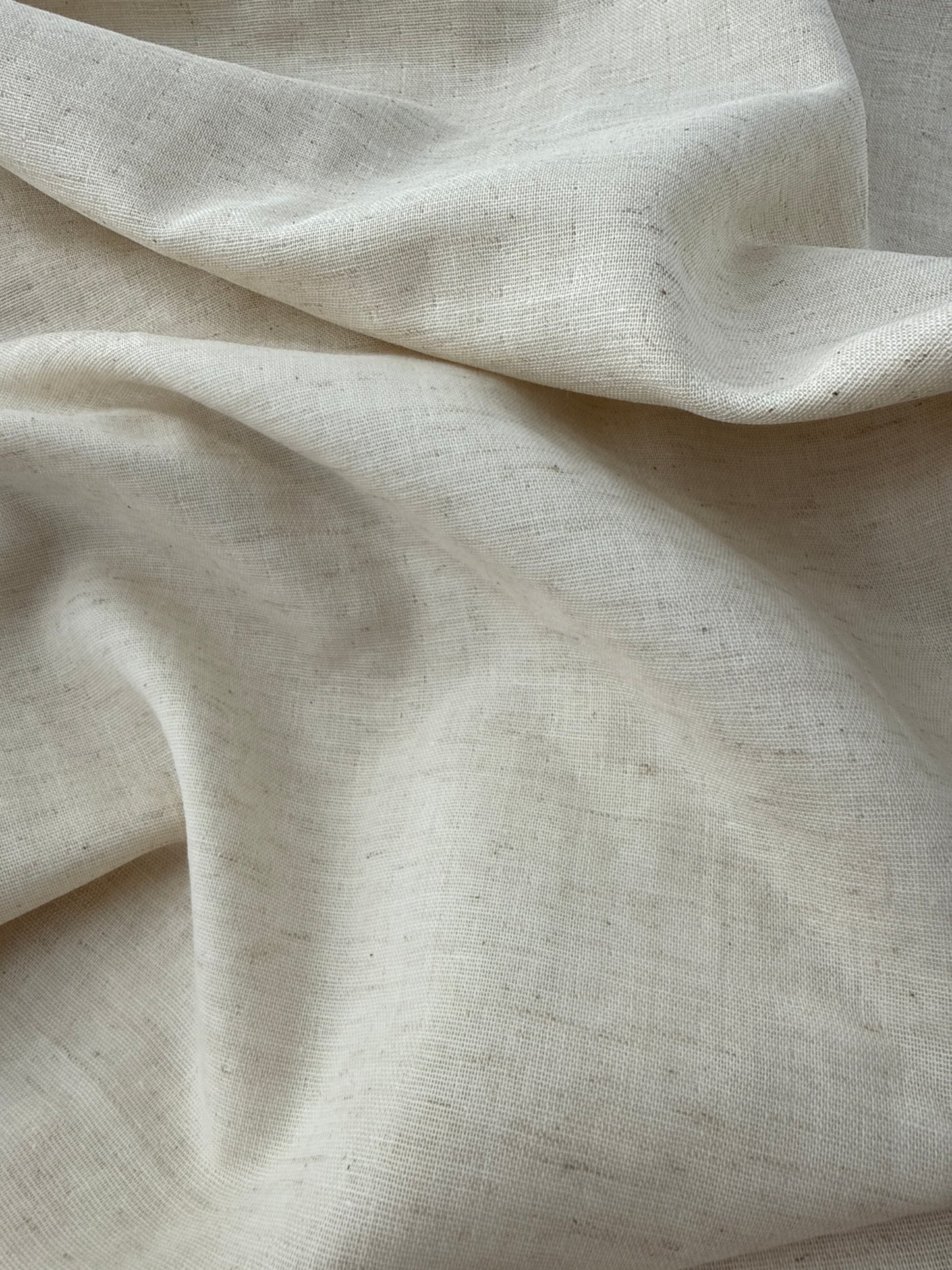nani IRO Organic Cotton/Linen Double Gauze, Natural