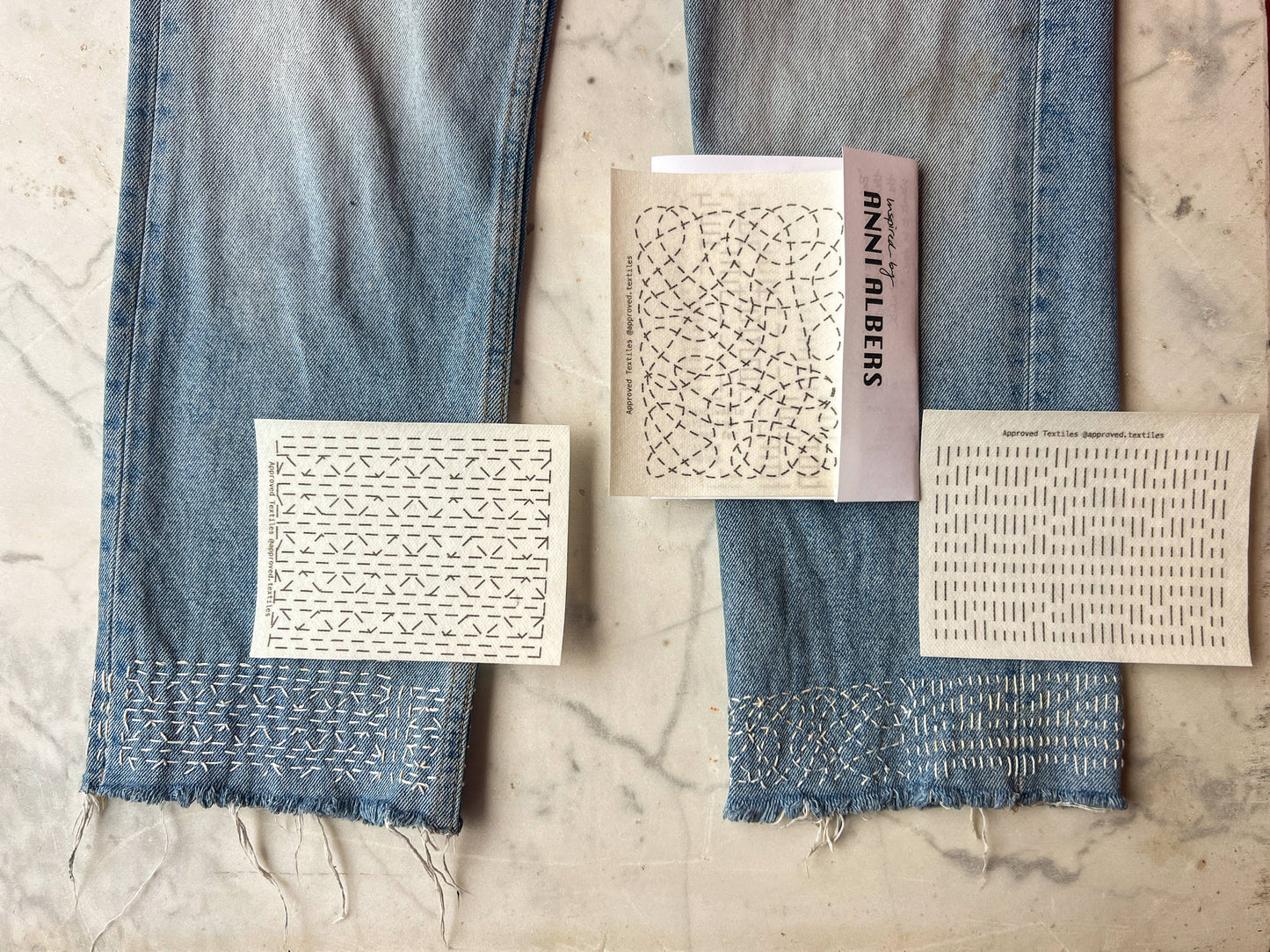 Anni Albers Mending + Embellishment Transfer