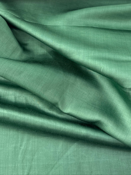 Linen/Viscose Plain Weave, Forest Green