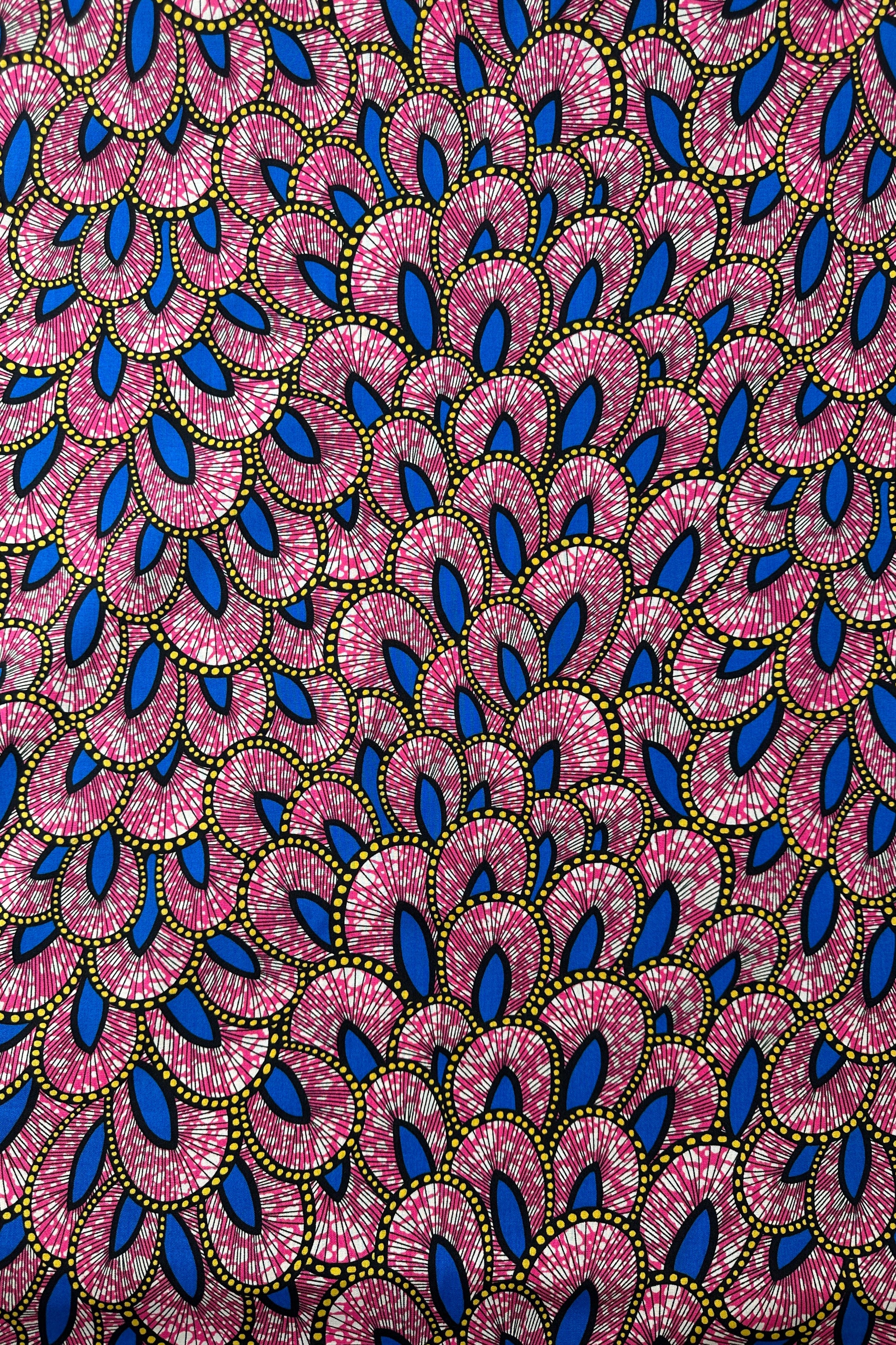 Japanese Cotton Sheeting, African Style Prints – Cobalt
