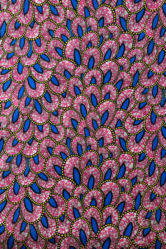 Japanese Cotton Sheeting, African Style Prints – Cobalt