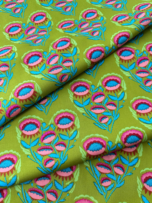 Anna Maria Cotton Sheeting, Allegory, Pitterpat in Lichen, 4.7oz