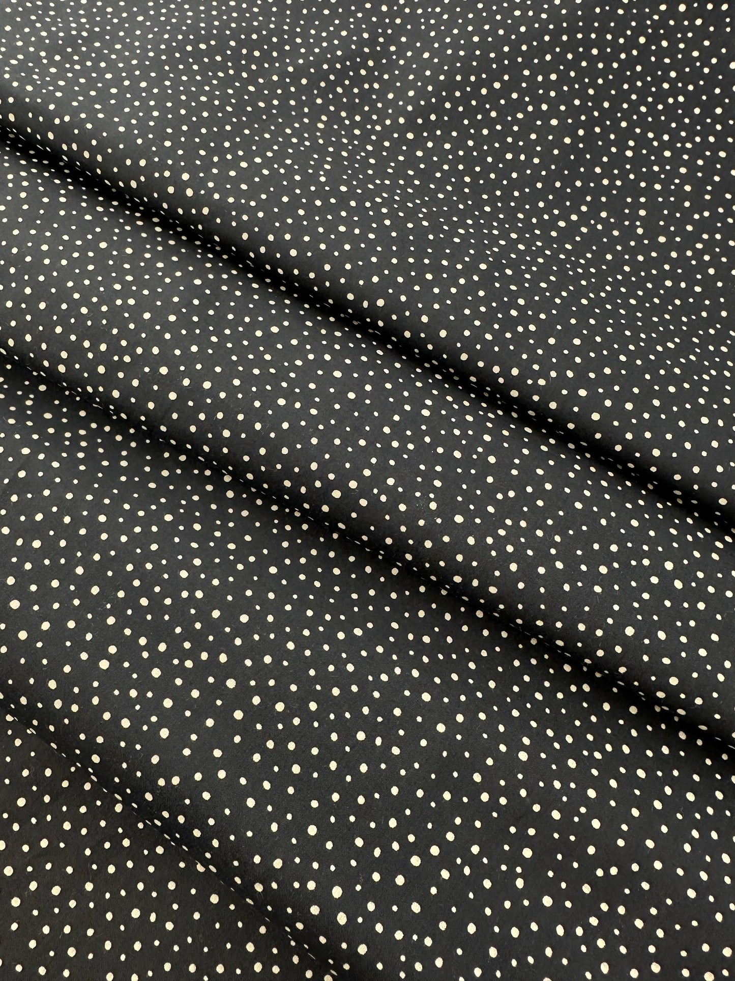 Sevenberry Cotton Lawn, Dots & Stripes - Navy