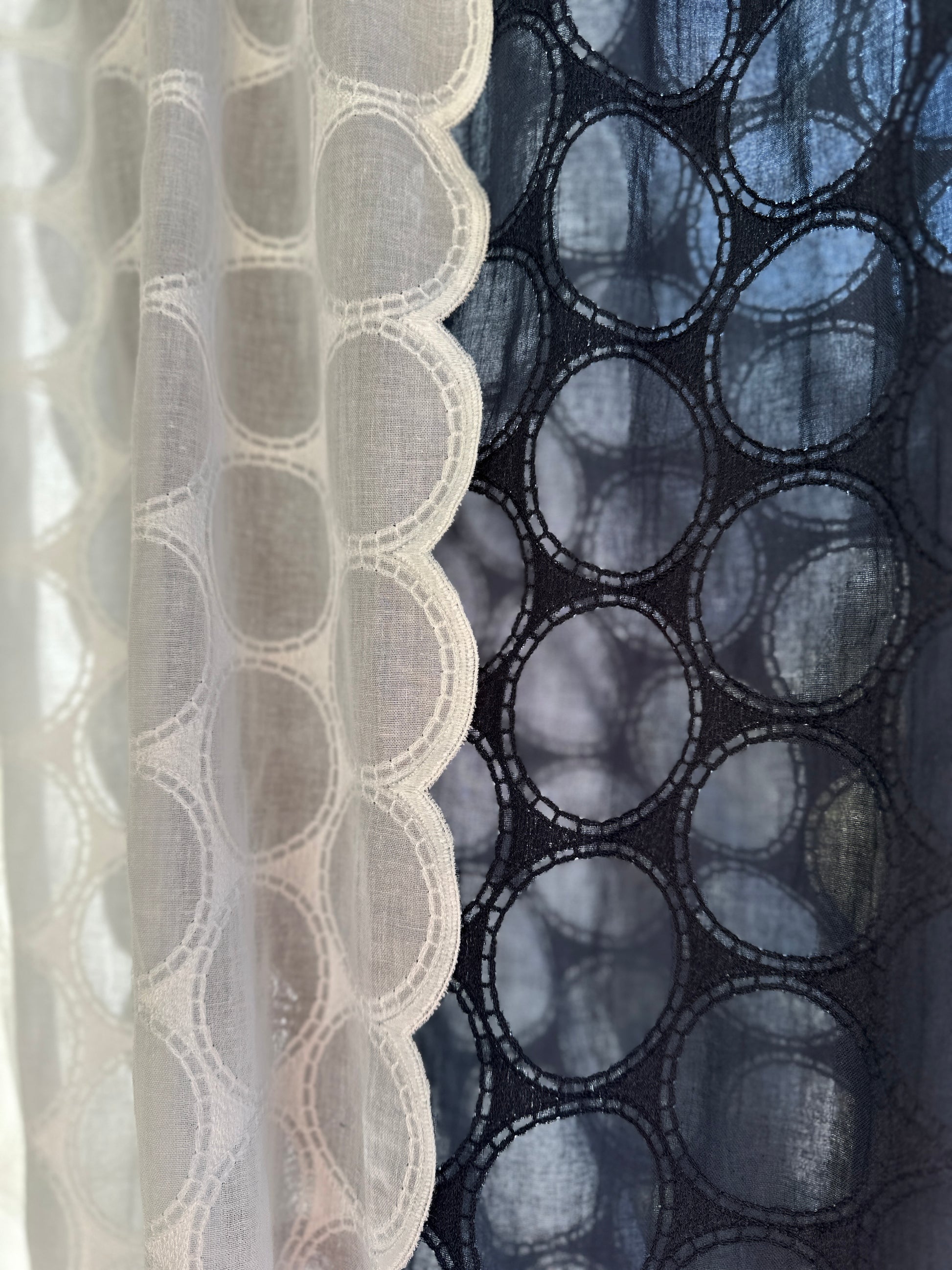 Japanese Embroidered Cotton, Circles – Inkwell