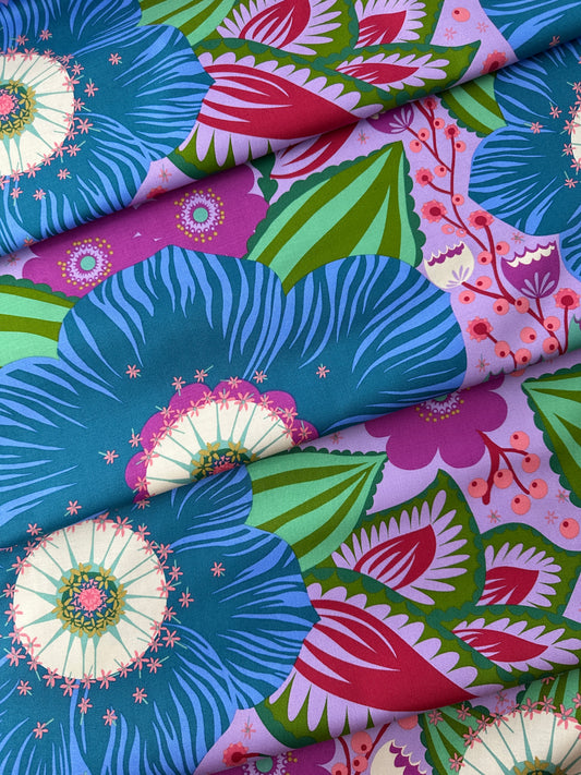 Anna Maria Cotton Sheeting, Overdressed, Honorable Mention in Cobalt, 4.7oz