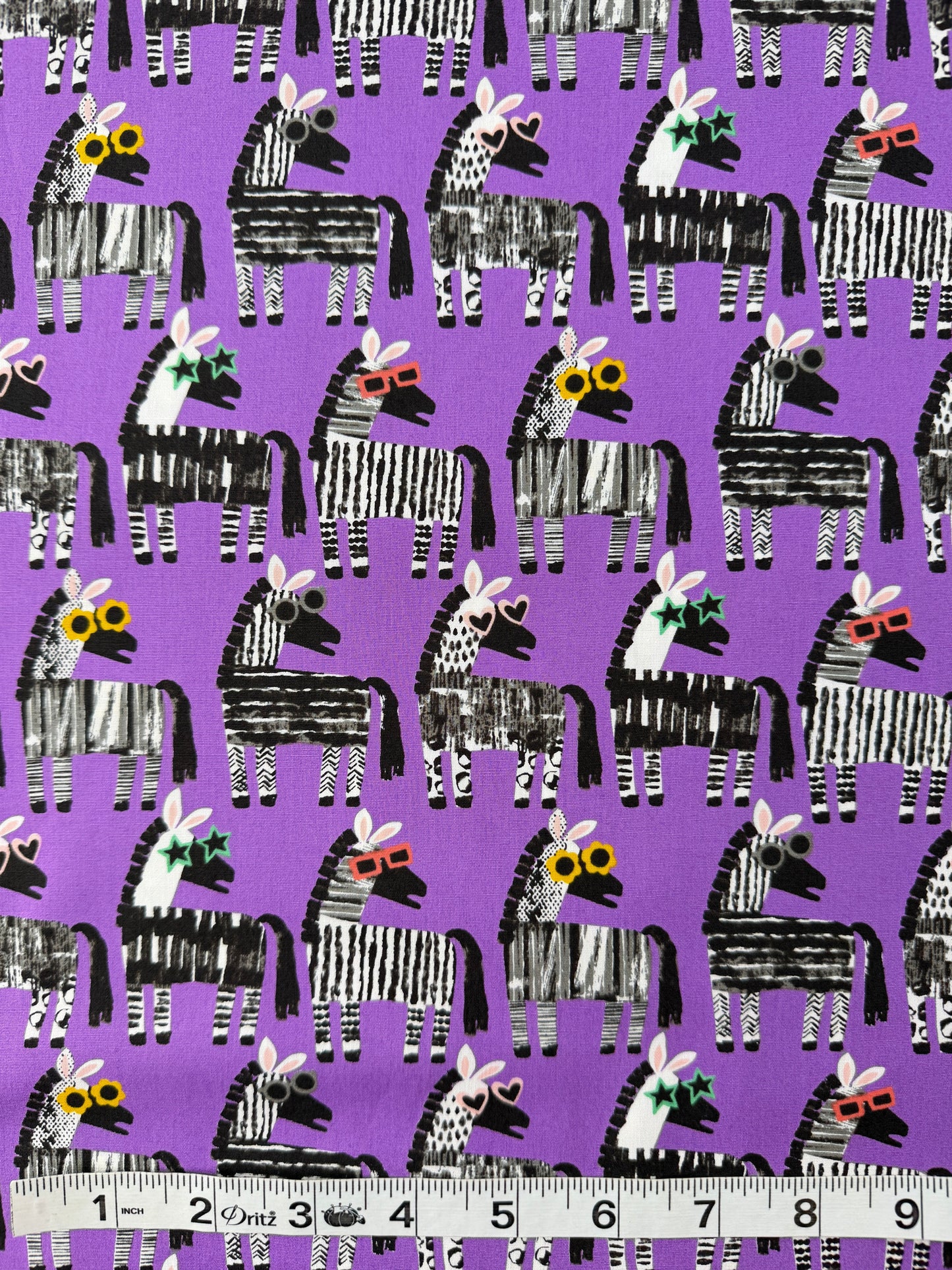 Sevenberry Cotton Broadcloth, Celebrity Zebra