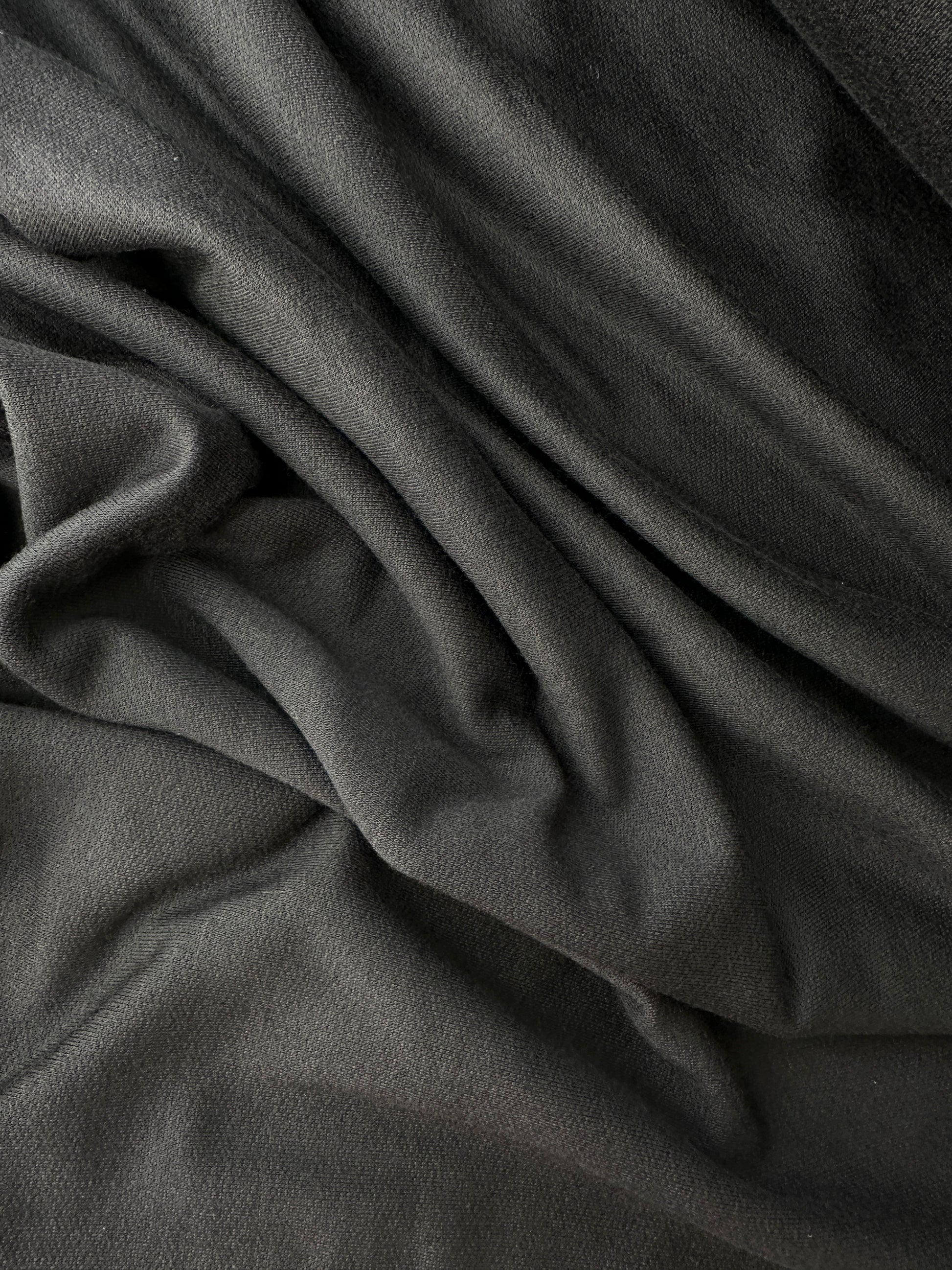 Sweatshirt Fleece, Rayon/Spandex, 225 gsm – Lt Heather Gray