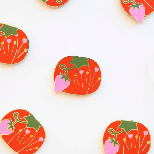 Tomato Pincushion Magnetic Needle Minder