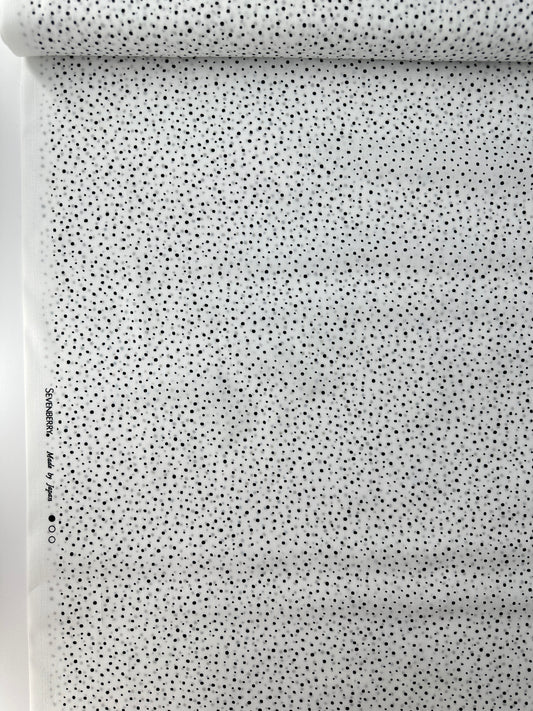 Sevenberry Cotton Lawn, Dots & Stripes - White