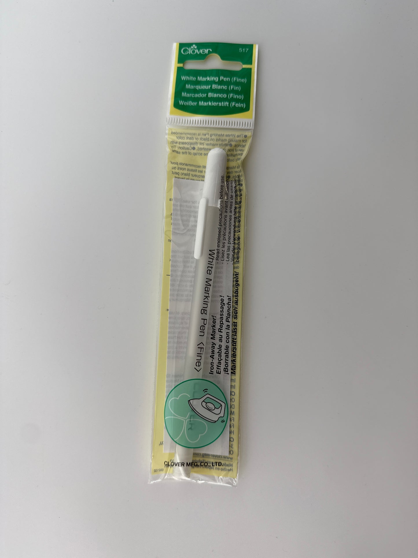 Clover Heat Erasable Pen, White