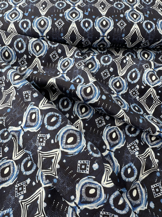 Cotton Sheeting, Mirrors, Indigo