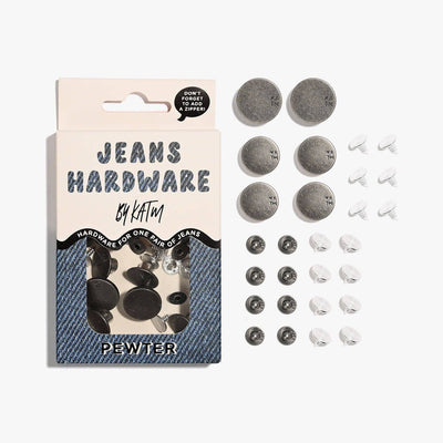 Jeans Hardware Kit | Pewter